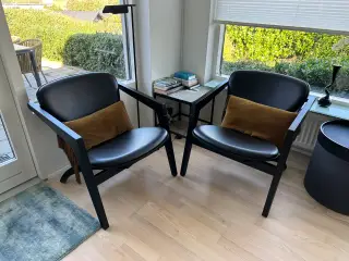 Arkitekttegnede stole, Wegner butterfly, 2 stk.