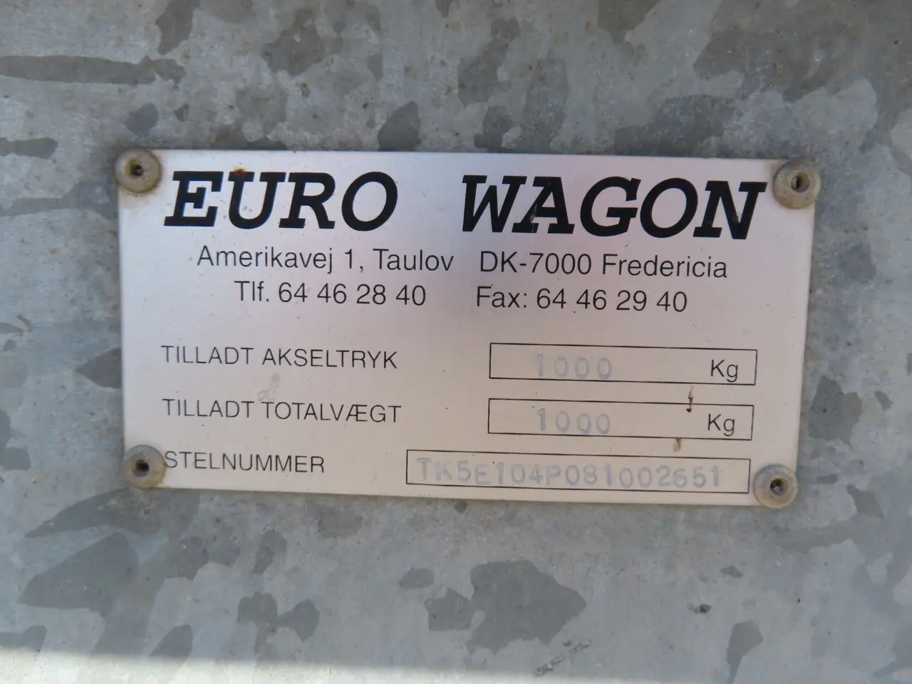 Billede 11 - Skurvogn EUROWAGON 36, 1000kg (BE4905)