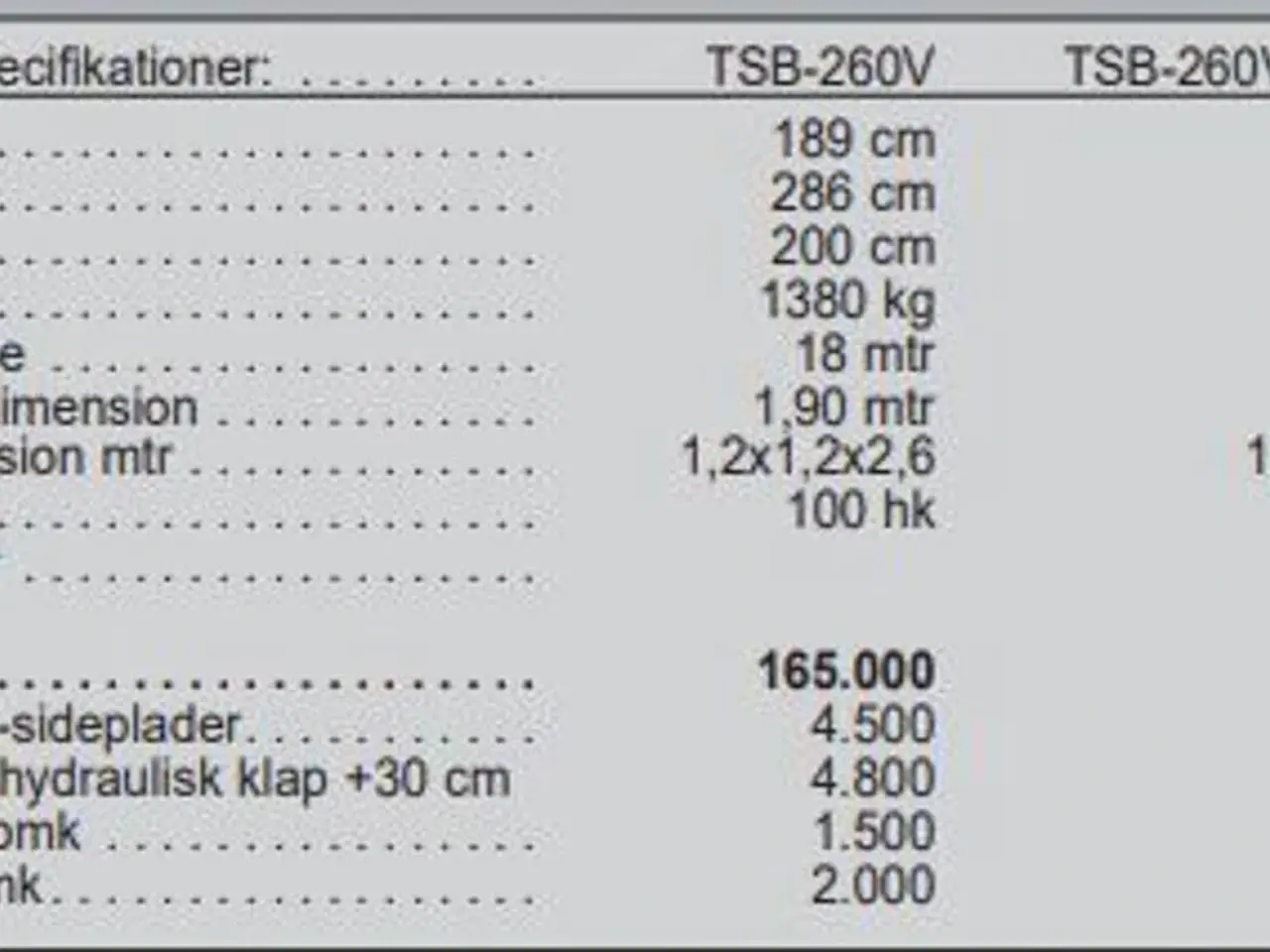 Billede 6 - VDMJ TSB-260V PTO-trukket