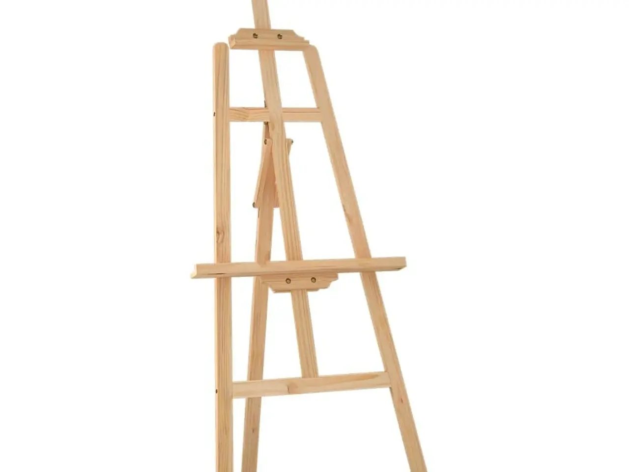 Billede 2 - Staffeli i massivt fyrretræ - 53,5 × 95 × 127 cm, justerbart