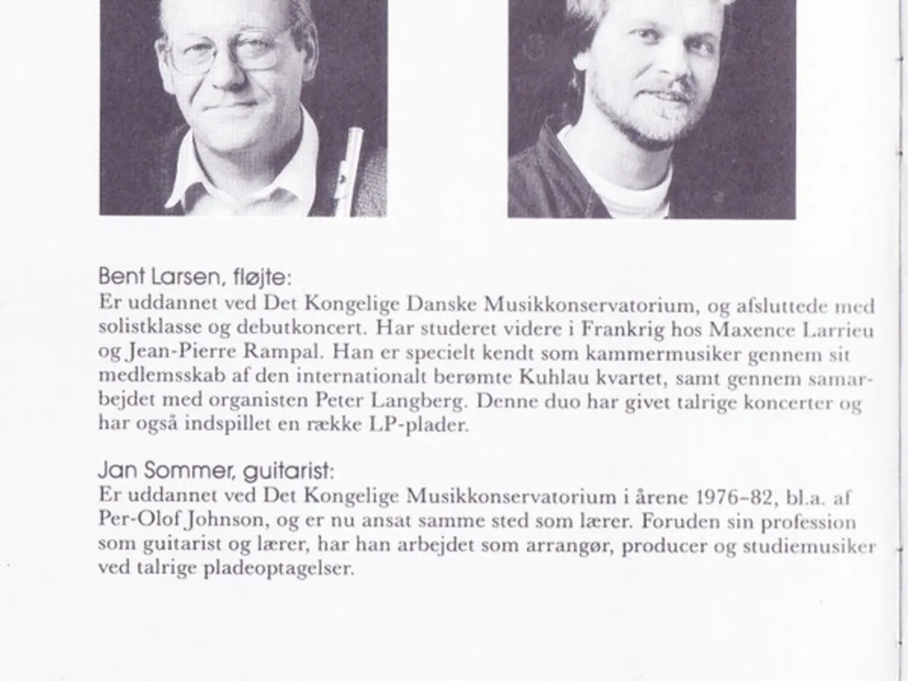 Billede 4 - Bent Larsen, Jan Sommer – Entr'acte – CD