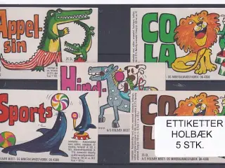 Etiketter - Holbæk - 5 Stk.