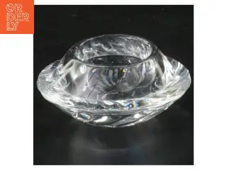 Glas lysestage (str. 11 cm)fra holmegaard