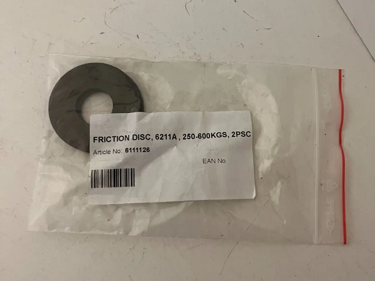 Billede 2 - FRICTION DISC 6211A, 250-600KGS, 2PCS - Article -
