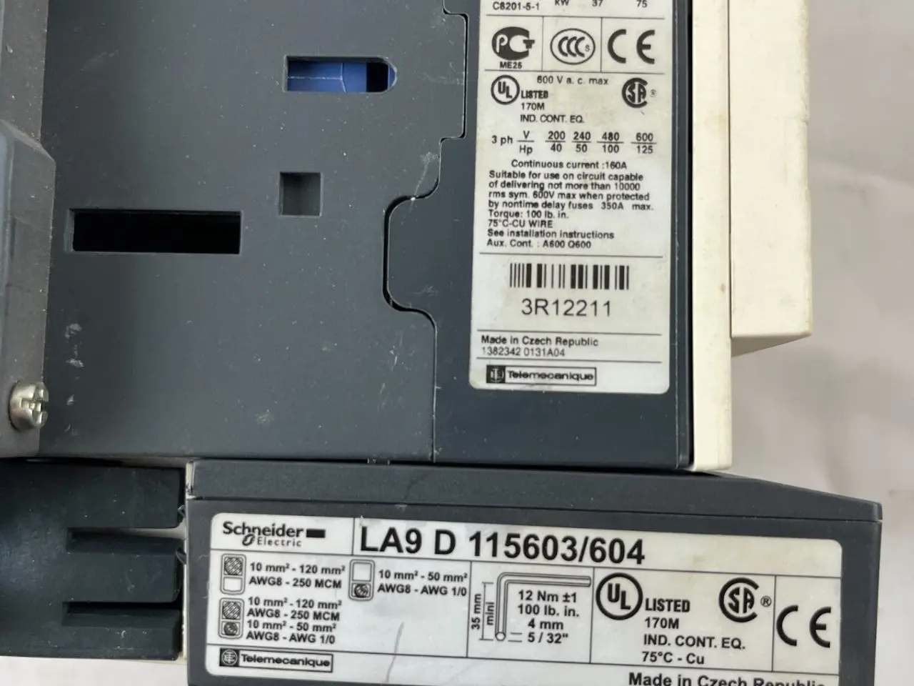 Billede 12 - Schneider Electric LC1D150 kontaktor 150A 3-Pole