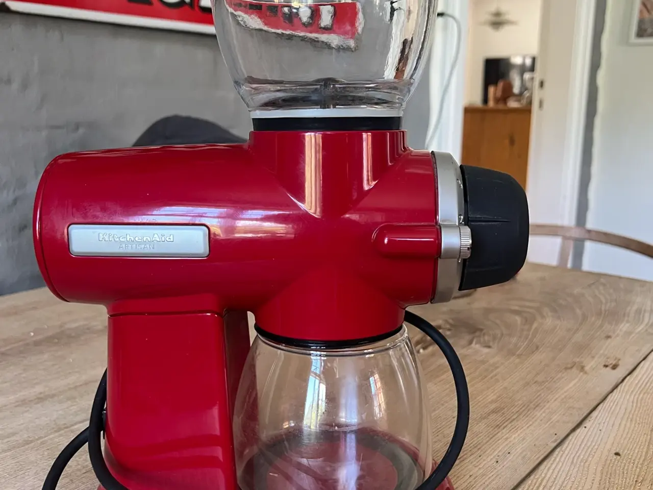 Billede 1 - KitchenAid kaffekværn, rød