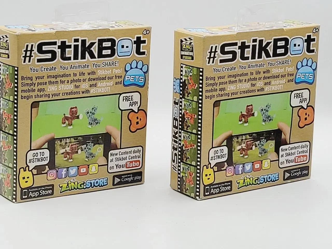 Billede 5 - ⭐️· 4 stk. Stikbots - Perfekt til stop-motion anim