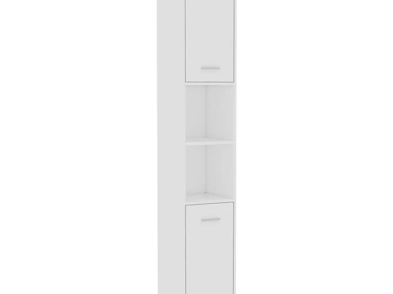 Billede 2 - Badeværelsesskab 30x30x183,5 cm konstrueret træ hvid