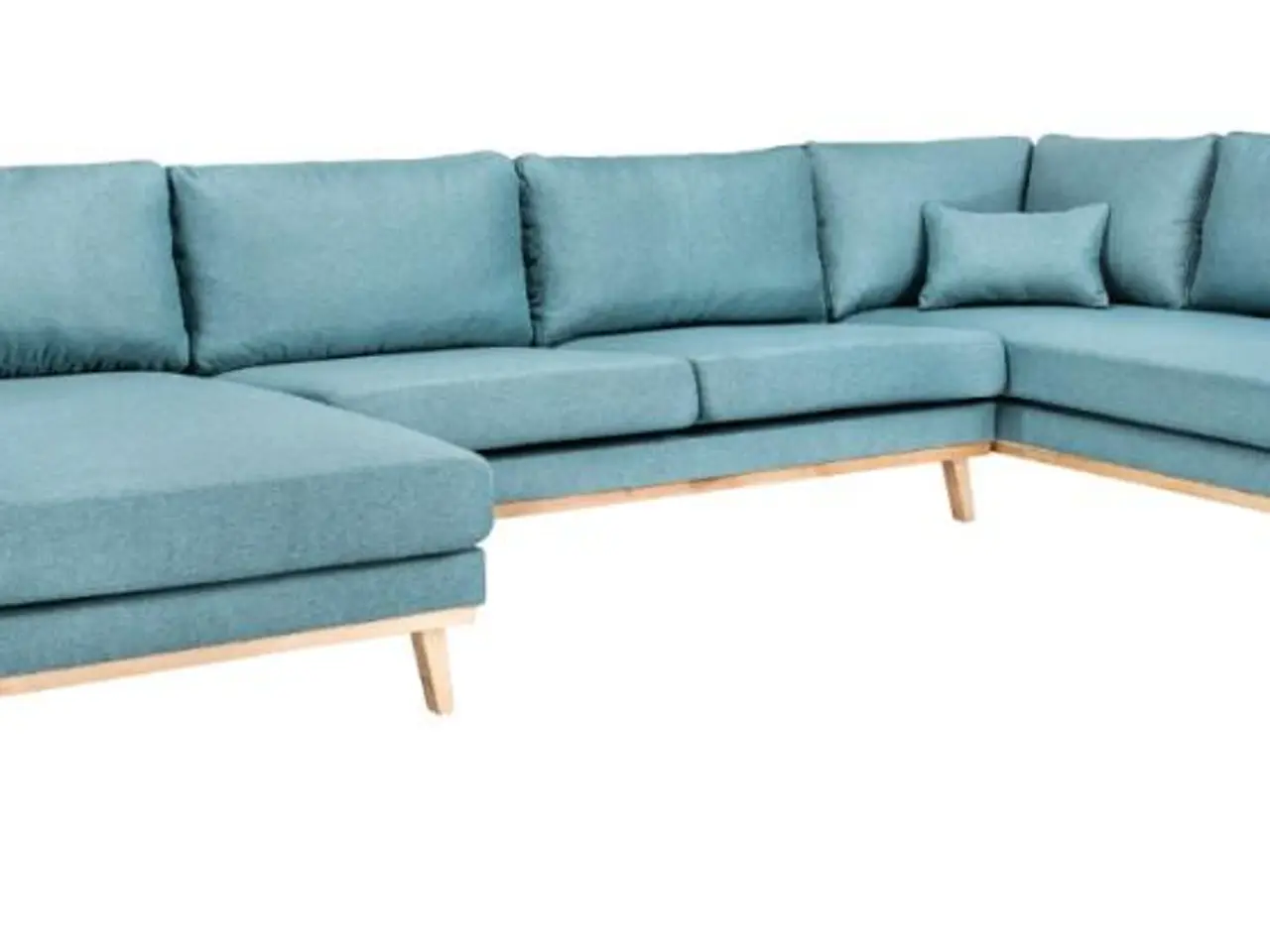 Billede 6 - Simone U-sofa venstrevendt - blå stof, Rino 37