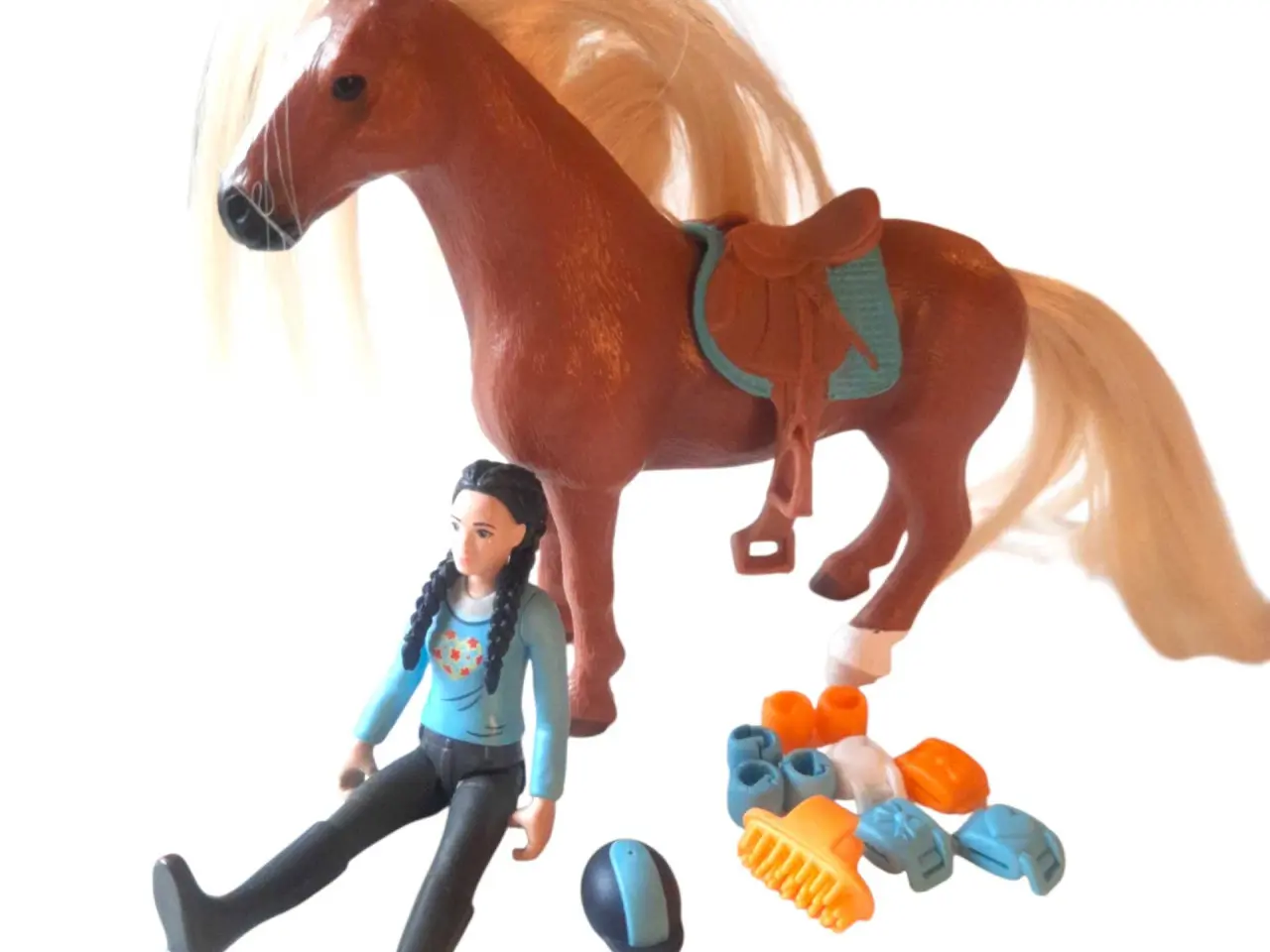 Billede 2 - Schleich sæt med hest og rytter 
