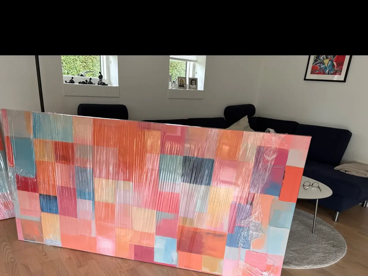 Billede 1 - Indrammet lærred 200x100 cm.