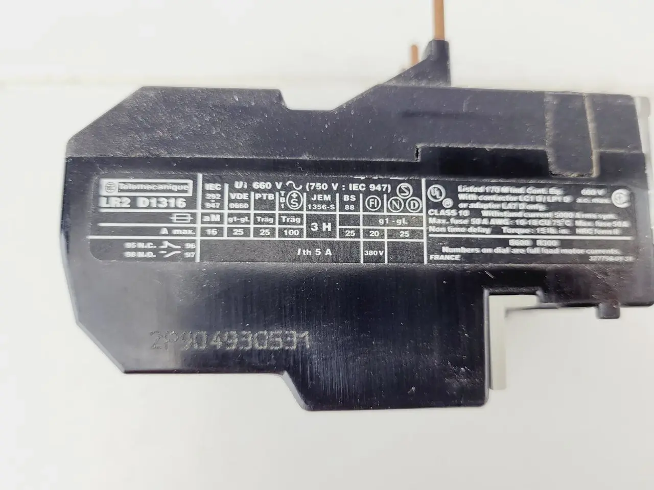 Billede 4 - Telemecanique LR2 D1316 termisk relæ