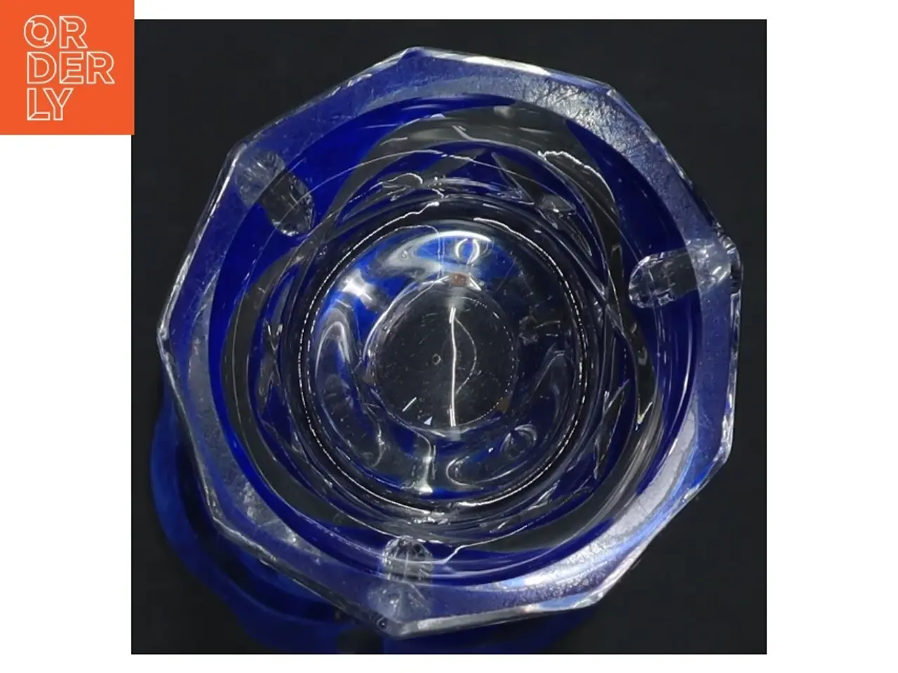 Billede 3 - Dekorativ vase i glas (str. 18x7,5 cm)
