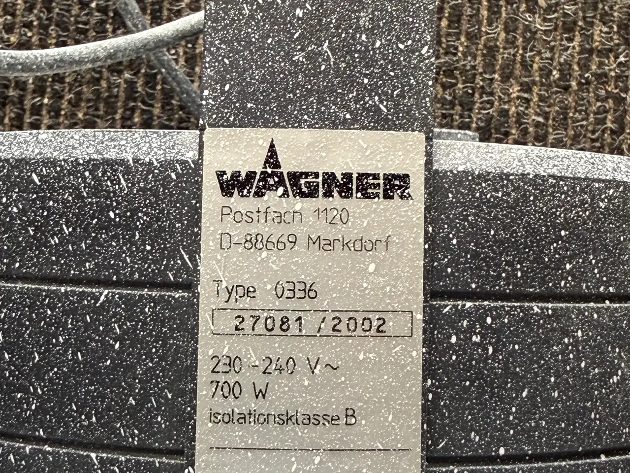 Billede 2 - Wagner W850E malersprøjte 700W brugt 1 gang