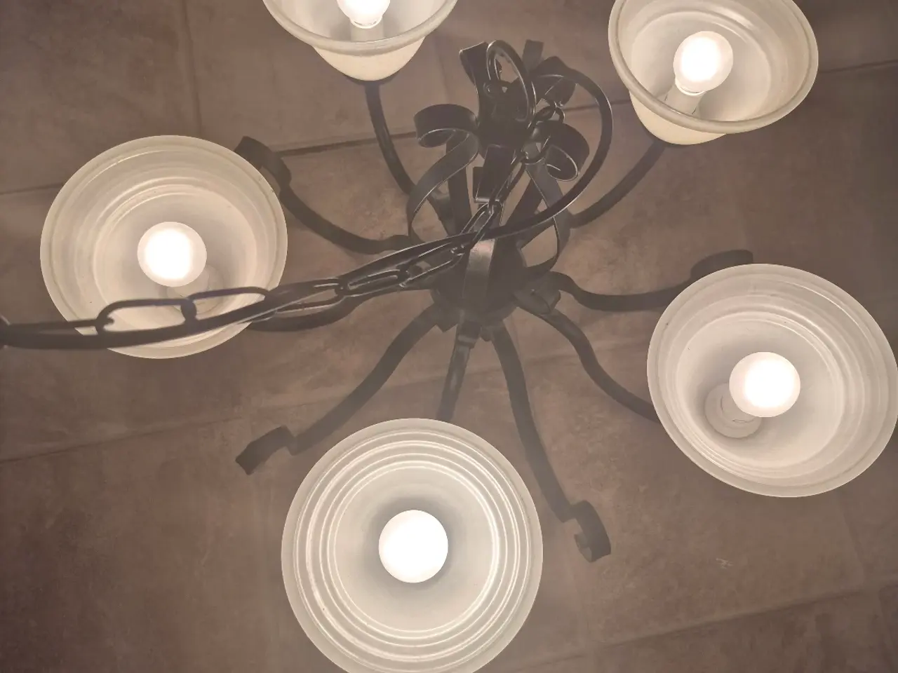 Billede 1 - Loftslampe med 5 lyskilder