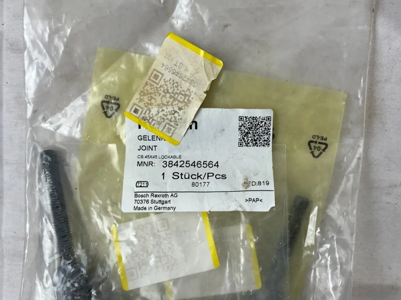 Billede 4 - Bosch Rexroth 3842546564 Joint CS 45x45 Lockable