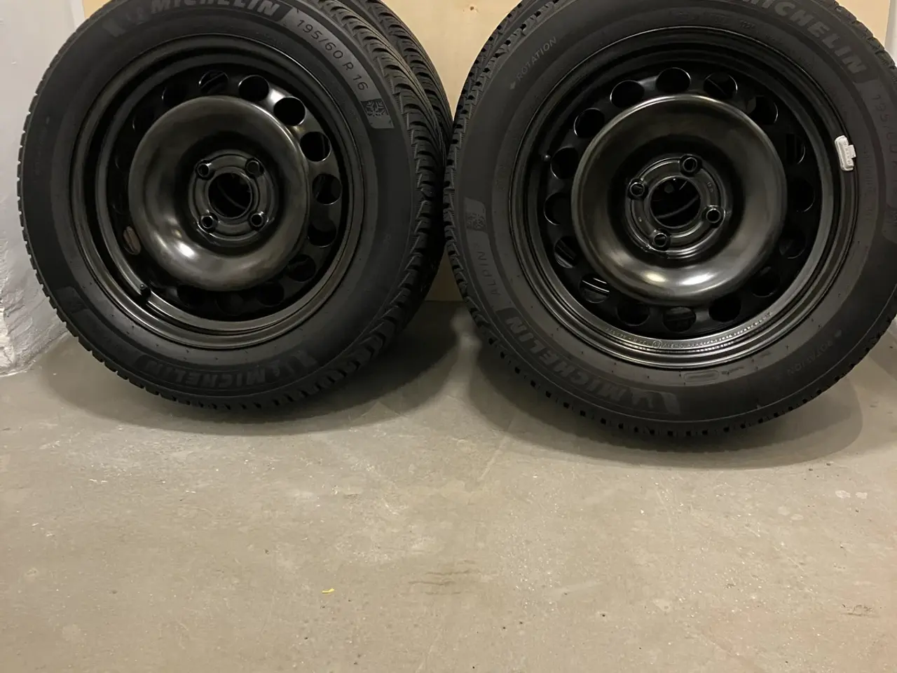 Billede 3 - 4 stk. Michelin Alpin vinterhjul  – 195/60 R16 (Fr