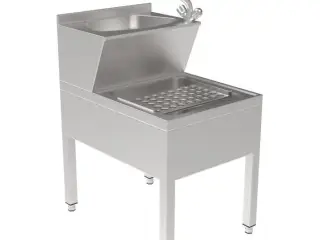 Håndvask med armatur – B500 x D700 x H850 mm