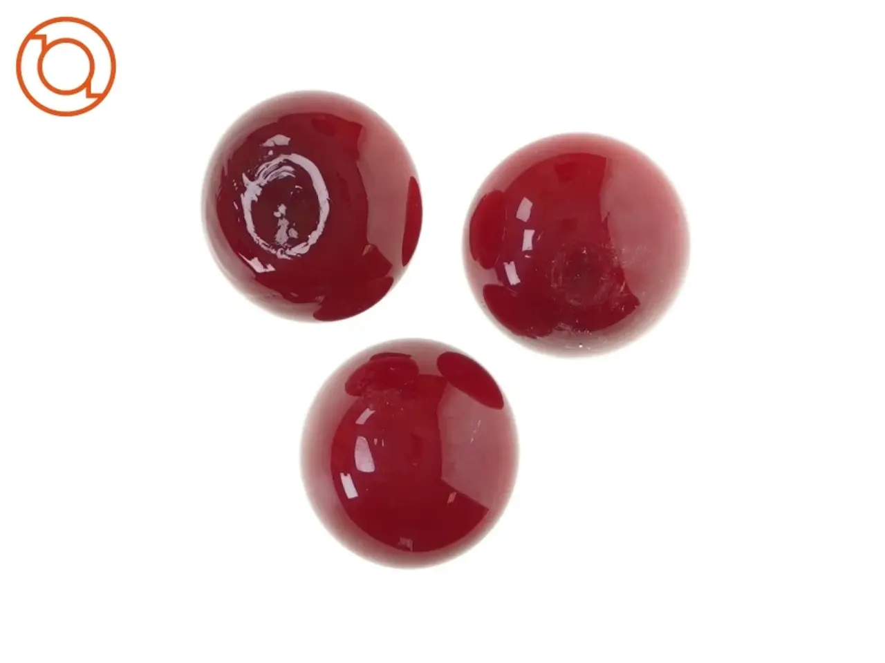 Billede 3 - Tomatfigur i glas (3 stk) (str. HØ: 6x8 cm)