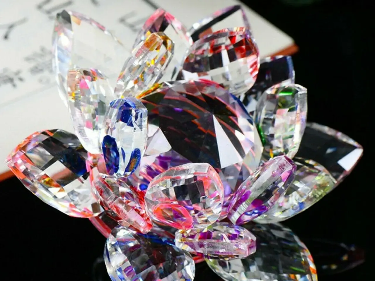 Billede 3 - Krystal Feng Shuei Lotus ornament. i 8 farver
