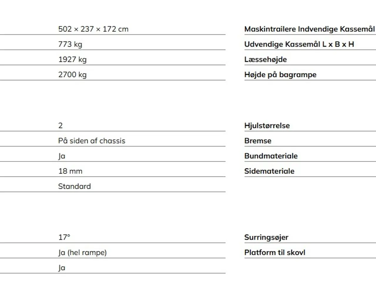 Billede 9 - Variant 2718 M3 Maskintrailer