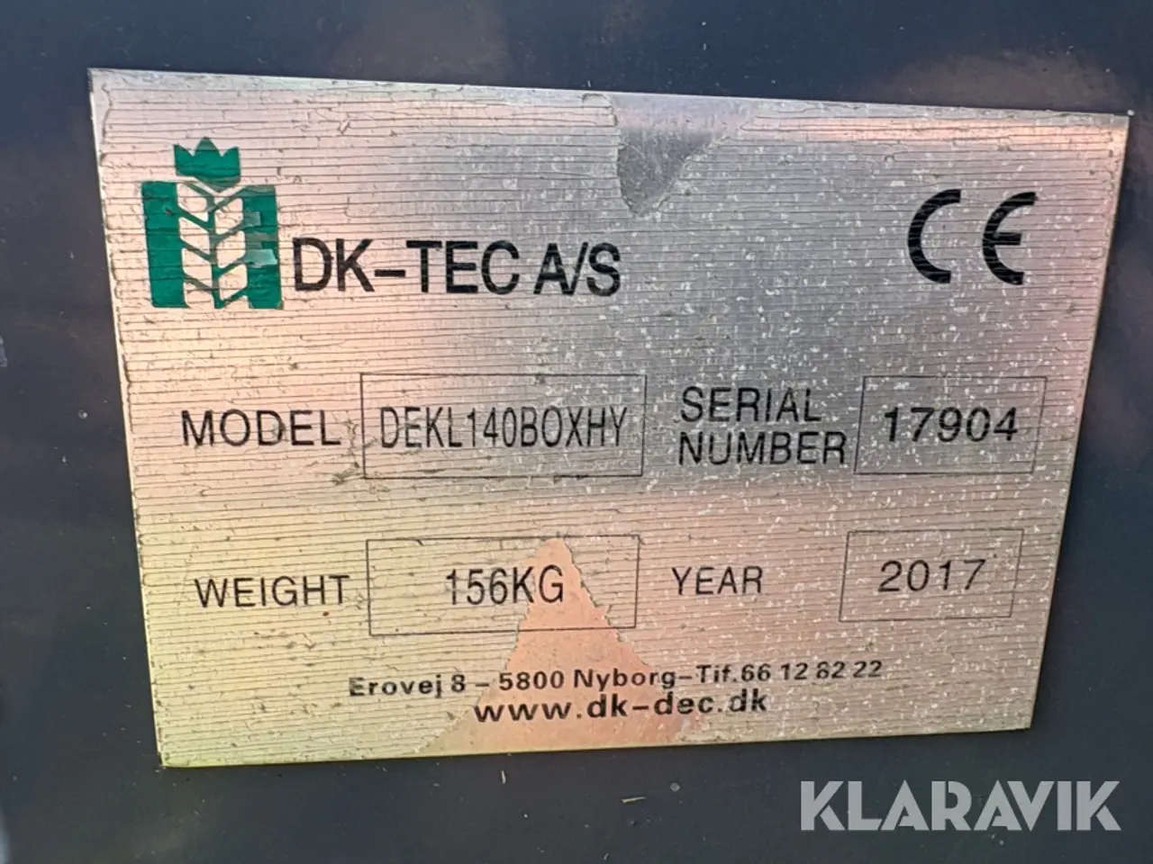 Billede 4 - Skovle/skuffe DK-TEC DEKL140BOXHY