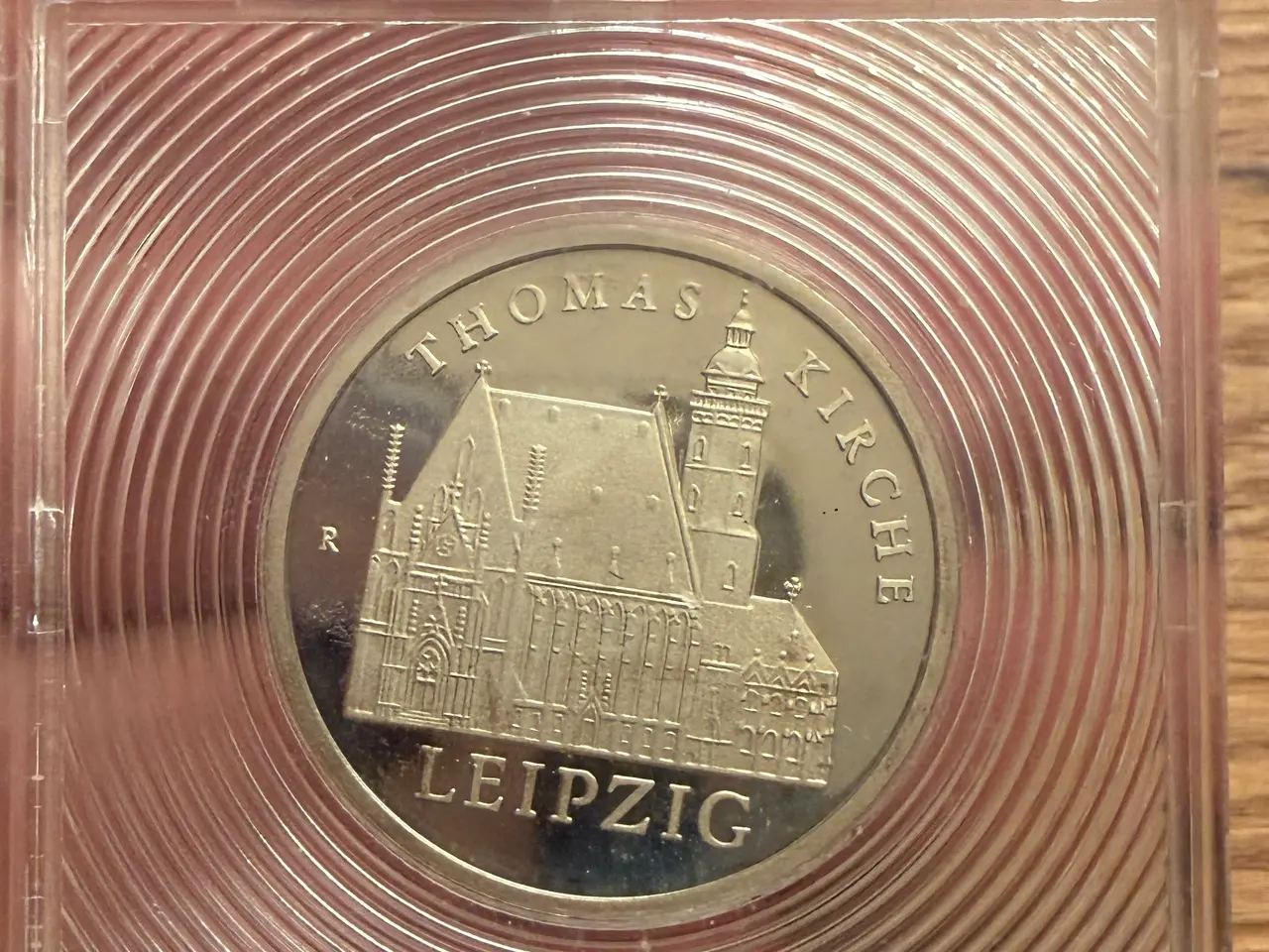 Billede 1 - DDR 5 Mark 1984 – Thomaskirche Leipzig – proof 