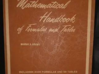 Mathematical Handbook of Formulas and Tables