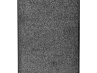 Vaskbar dørmåtte 60x90 cm antracitgrå