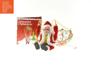 Julemand med faldskærm dekoration (str. 41 cm)