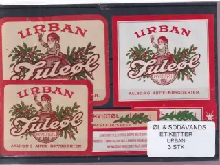 Øl og Sodavands Etiketter - Urban - 3 Stk.
