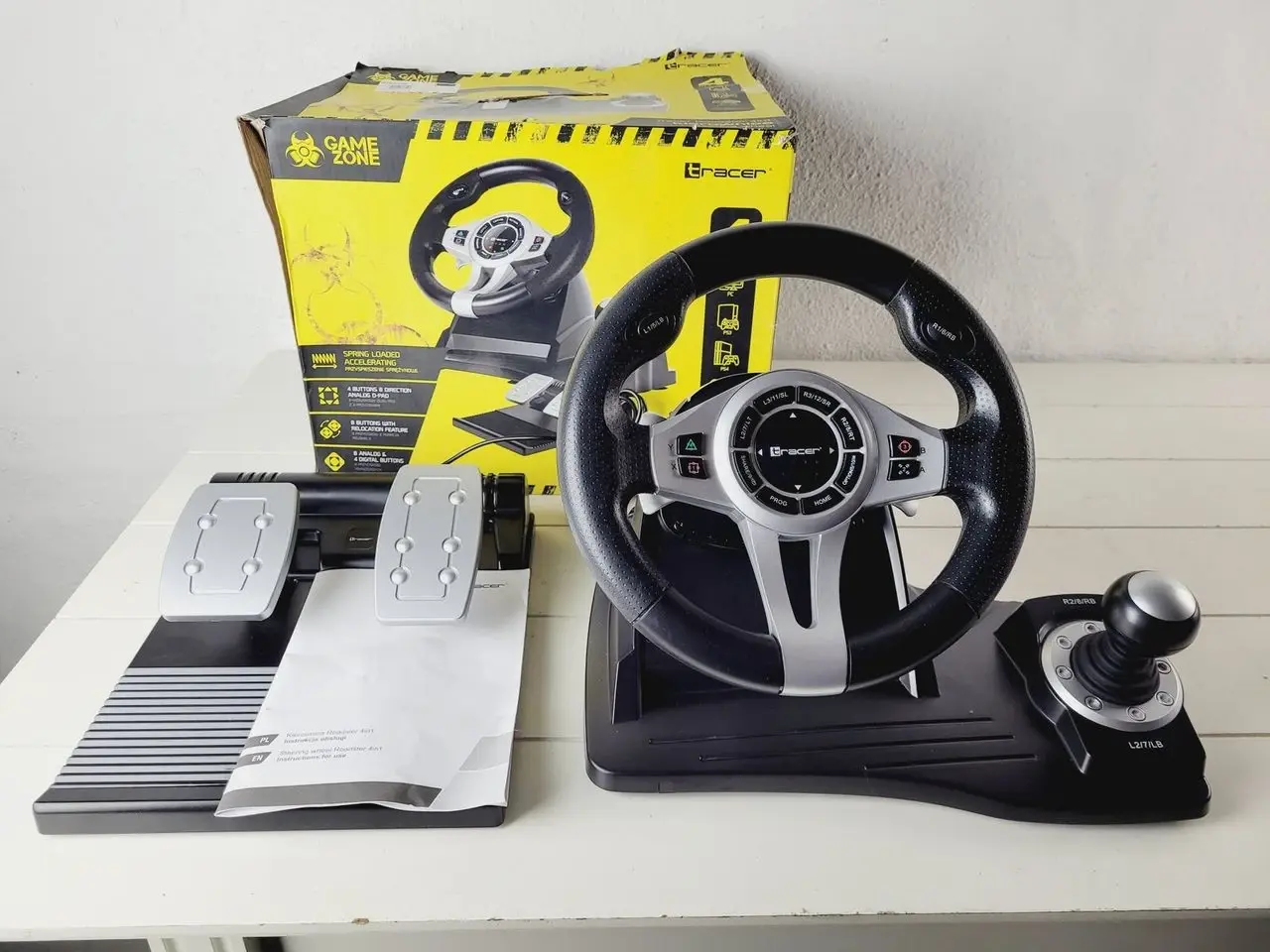 Billede 1 - ⭐️- Rat og Pedal til PS1/PS2 - Powertech R5
