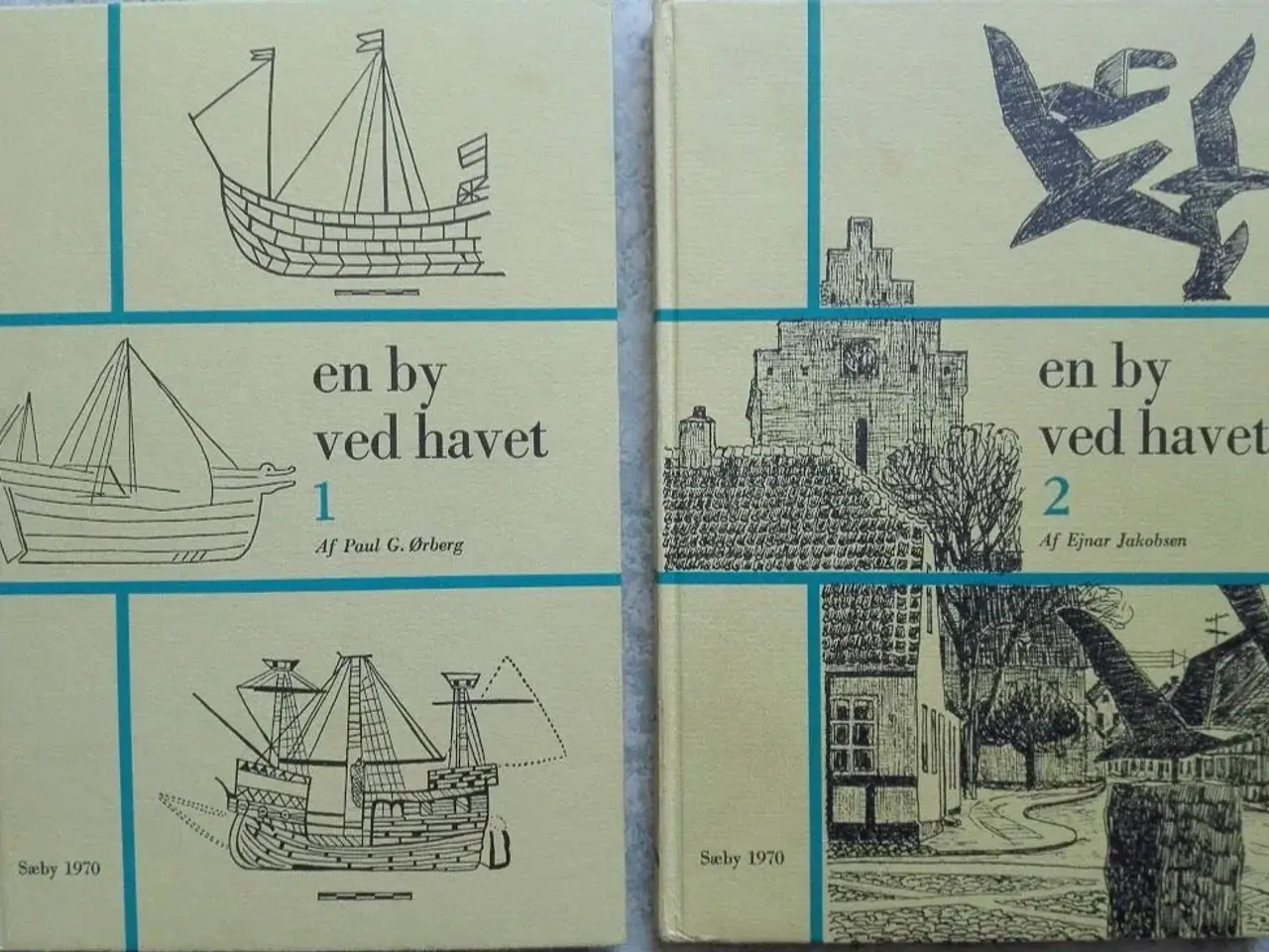 Billede 1 - En by ved havet (Sæby)1-2+Blade af Sæbys