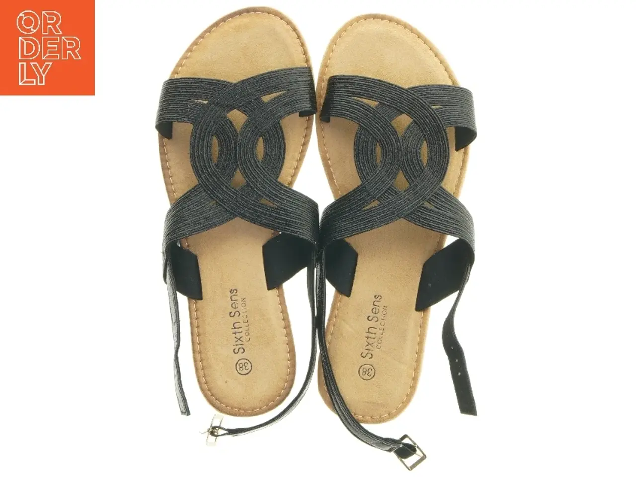 Billede 6 - Sorte sandaler str. 38 fra Sixthe Sens (str. 38 )