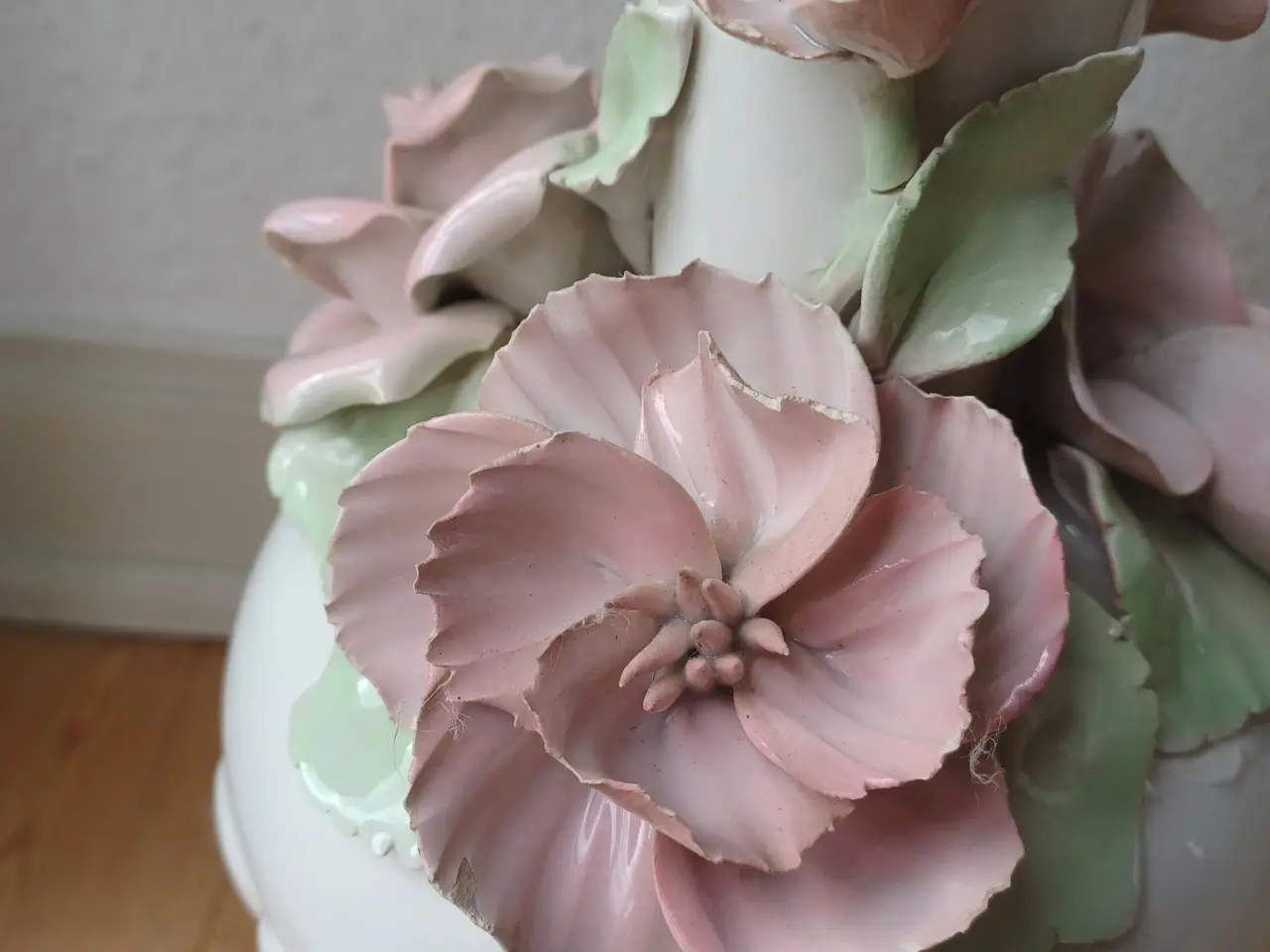 Billede 9 - Smuk gl. porcelæns lampe.