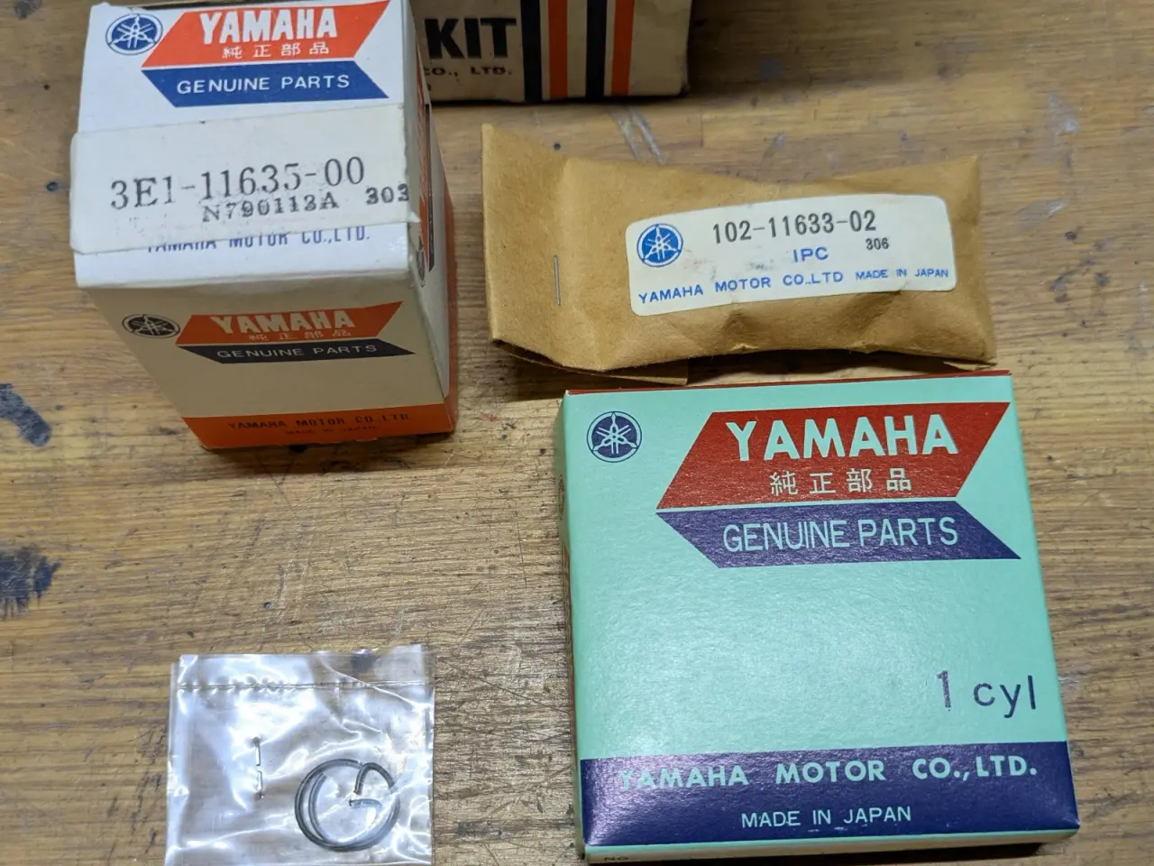Billede 2 - Originalt stempelsæt, Yamaha FS1, 40.25 mm