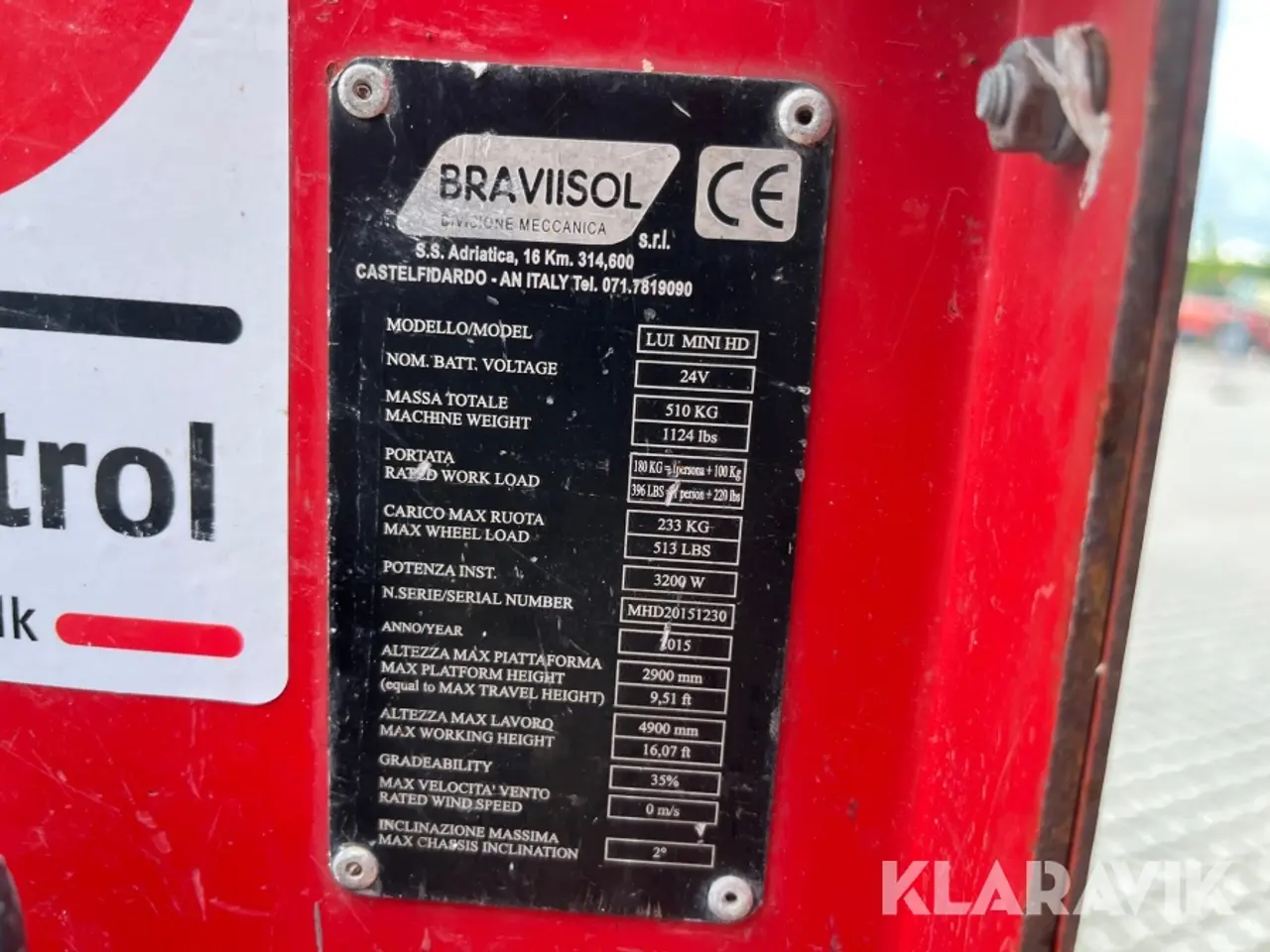 Billede 9 - Søjlelift Braviisol Lui Mini HD 5meter