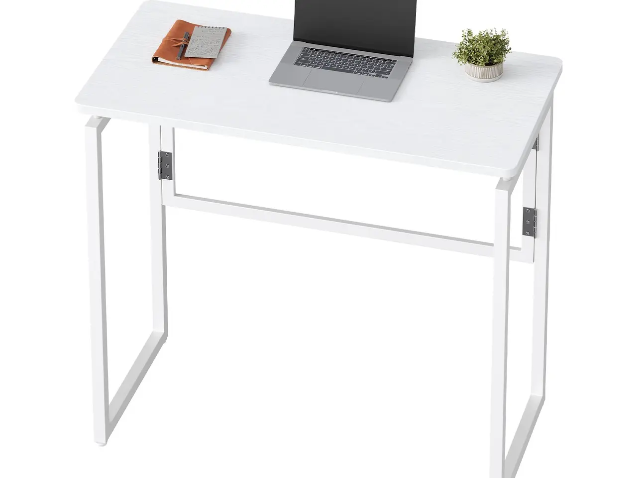 Billede 2 - Sammenklappeligt skrivebord - mat hvid, 80 x 40 cm