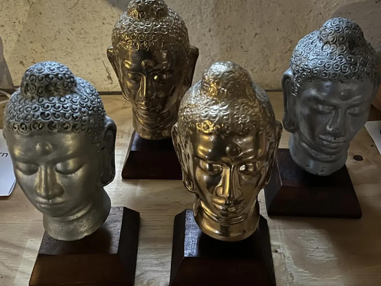Billede 2 - 4 stk Buddha Hoveder, prisen er pr. stk.