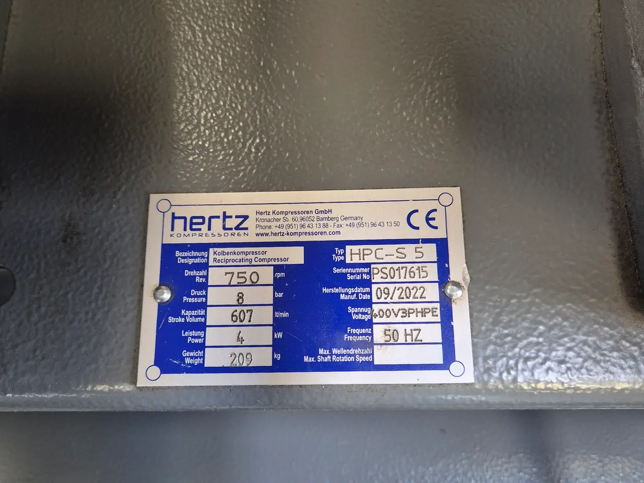 Billede 2 - HERTZ kompressor