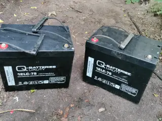 12 v 75 ah AGM batteri