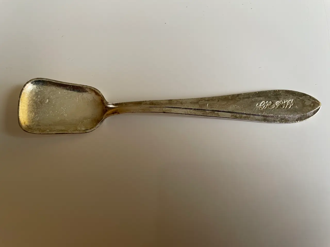 Billede 2 - Sølvbelagt teske fra Gr pupp.