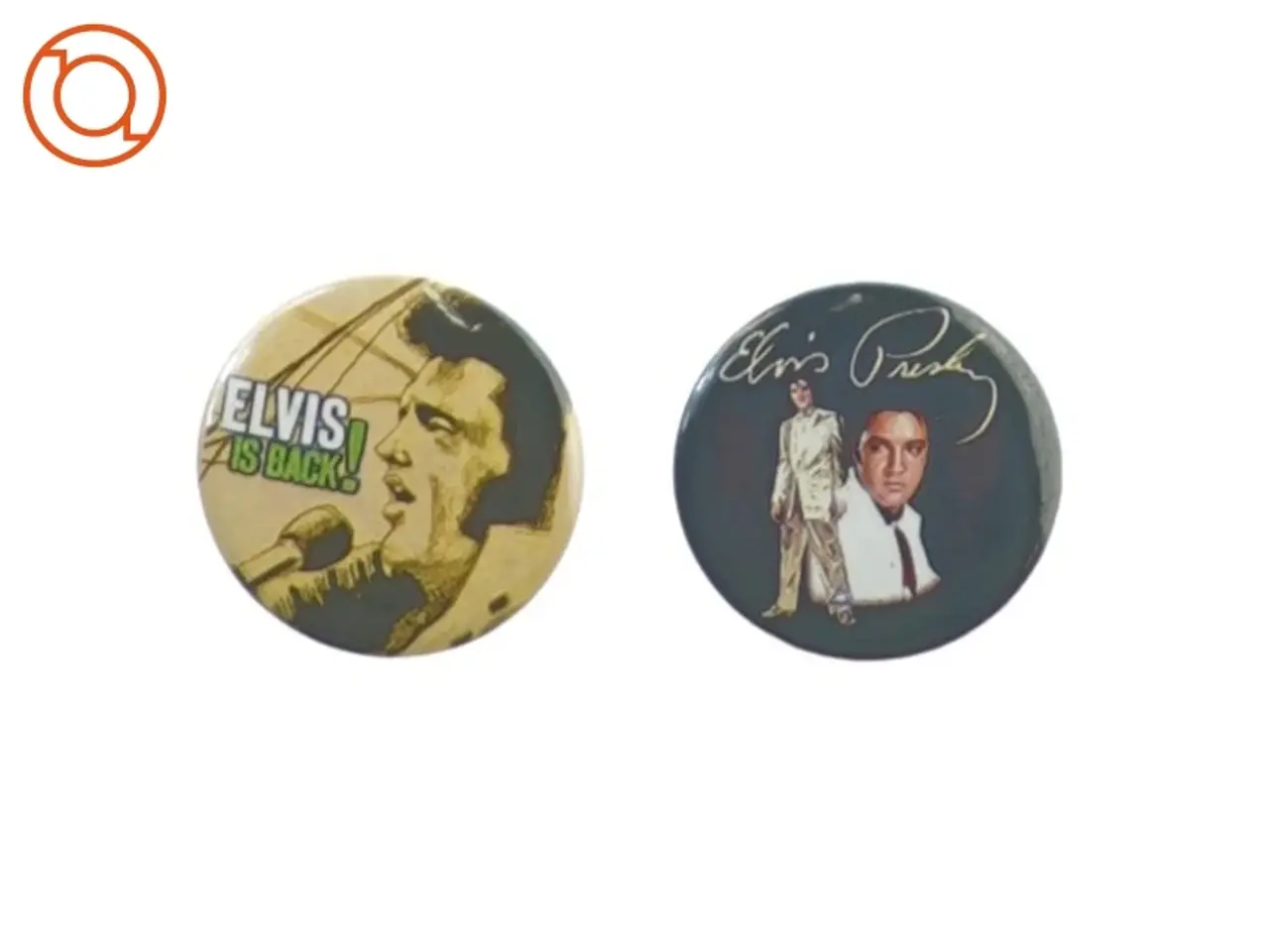 Billede 1 - Badge med Elvis Presley (str. 5 cm)