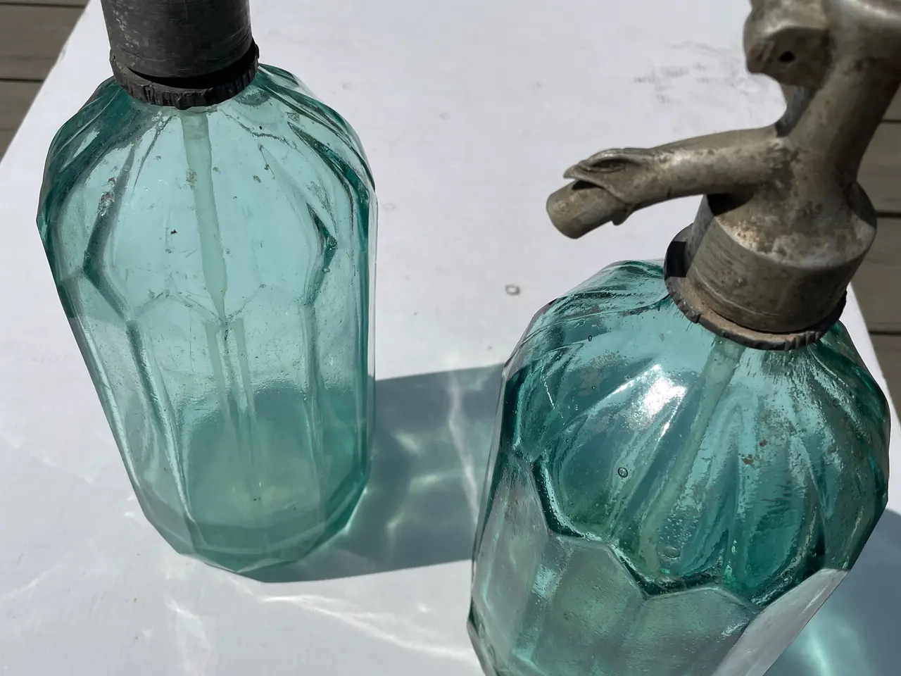 Billede 2 - 2 gl. sifon' er i kraftigt glas