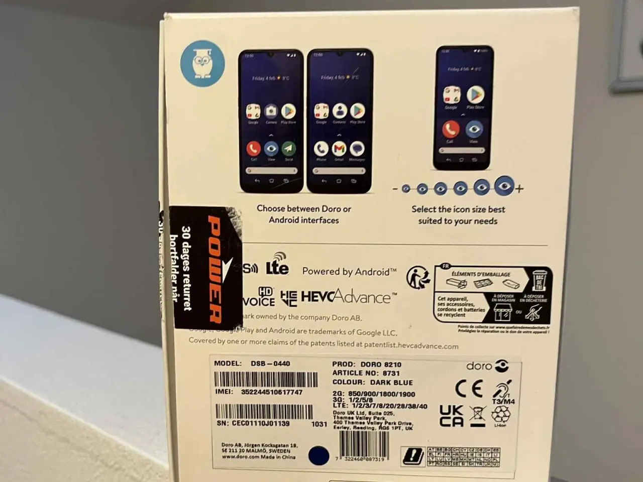 Billede 2 - Doro 8210 Smartphone