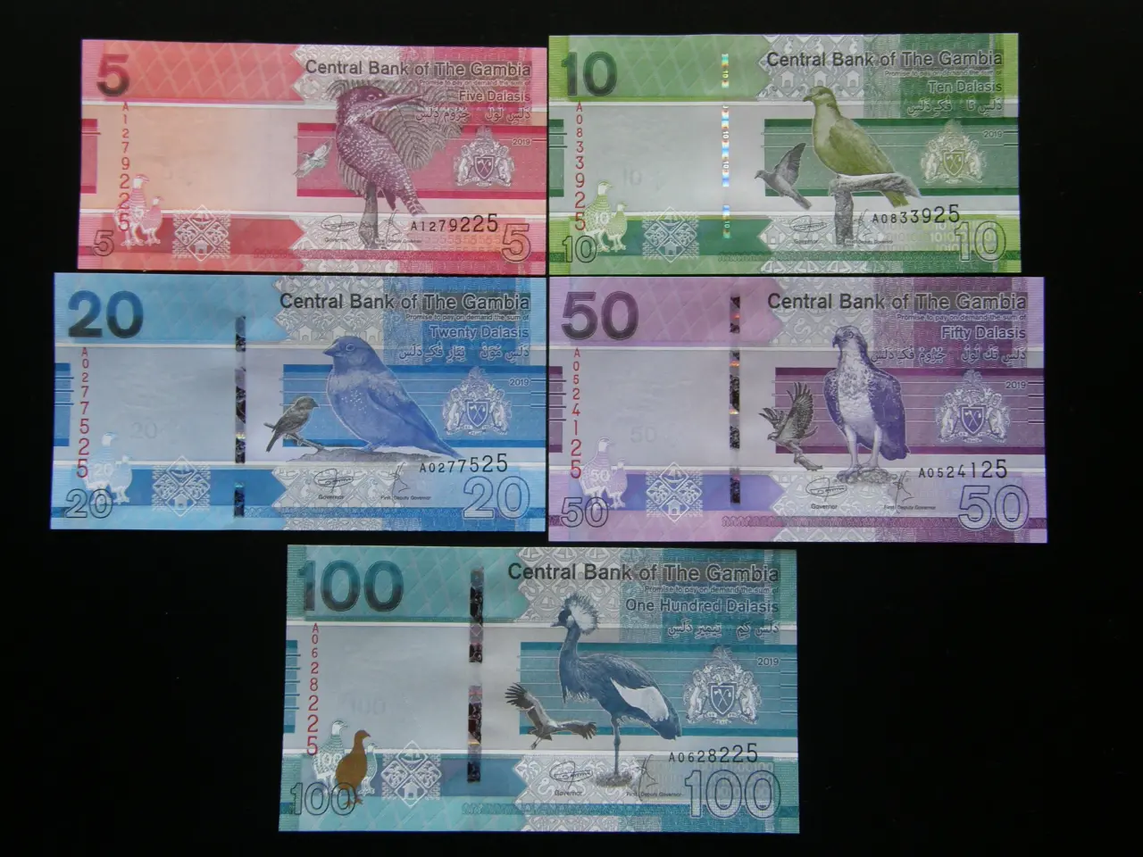 Billede 1 - Gambia   5 Stk.  Unc.