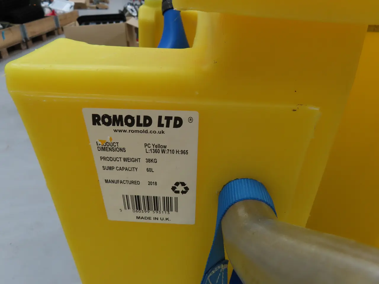 Billede 3 - Rengøringsvogn ROMOLD PC YELLOW