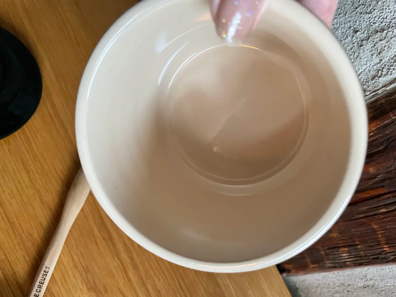 Billede 6 - Le creuset sukkerskål med ske sort 