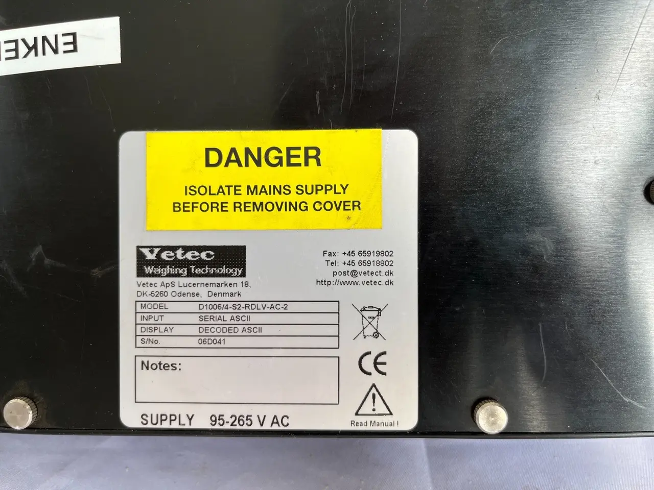 Billede 2 - Vetec D1006/4-S2-RDLV-AC-2 Large LED Display ASCII