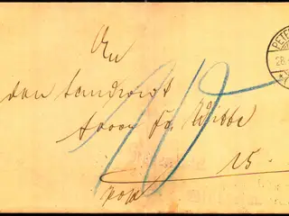 Efterporto - Dokument fra Petershagen 28 - 4 - 1914 - Efterporto 10 Øre